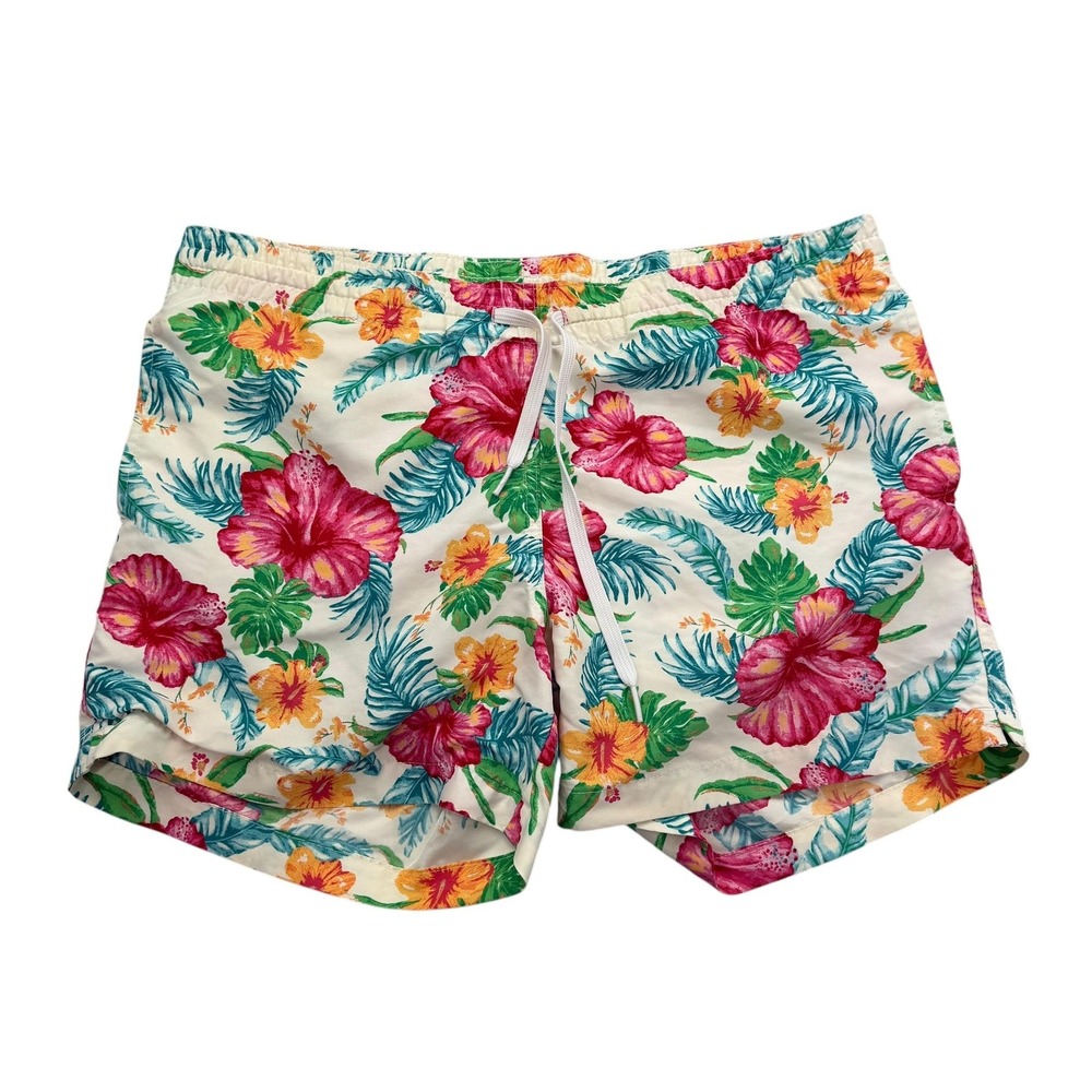 Chubbies Swim Trunks Shorts Mens S Multicolor Floral Mesh Lined Drawstring USA
